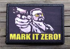 Lebowski Mark It Zero Morale Patch Hook and Loop Army Tactical Bowling Funny 2A picture