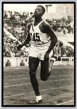 JOHN WOODRUFF  BLACK ATHLETE 1936 NAZI OLYMPICS BERLIN GERMANY 1997 POSTCARD picture