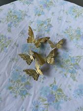 Vintage Brass BUTTERFLIES Lot Of 5 picture