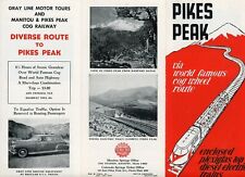 1940s Cog Pikes Peak Brochure Wheel Route Colorado Railway Travel Time Table picture