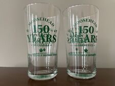 Moosehead Lager Beer Pint Glasses | 150 Years ~Set of 2 picture