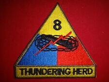 US Army 8th ARMORED Division THUNDERING HERD Patch picture