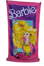 VINTAGE 1990 Briggs Mattel Barbie Bath Beach Towel NOS NWT picture