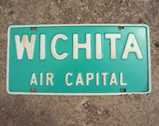 Wichita AIR CAPITAL License Plate  Vanity Booster Plate Boeing Beech Cessna LEAR picture