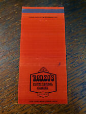 Vintage Matchcover: Renzo's Continental Cuisine, Campbell, CA picture