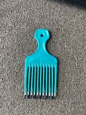 Vintage Goody Color Dip Lift Comb Hair Pick Handle Retro 1980-90s USA Teal Blue picture