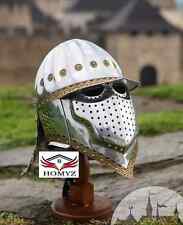 Polish Hussar Armor Helmet SCA Steel and Brass Helmet LARP SCA Cosplay Helm picture