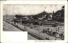 Charlotte NY New York RR Train Ontario Beach Park c1905 Postcard picture