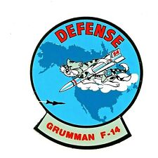 Vintage Grumman Aerospace Sticker Defense Grumman F-14 picture