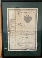 Old Mulcent Yvelines Louis XVIII 1822 City Passport picture