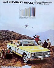 1972 Chevrolet Pickup Truck Brochure - Excellent Uncirculated - 16 Pages picture