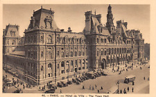 PARIS FRANCE Hotel de Ville - The Town Hall Carte Postale Photolux Postcard 8041 picture