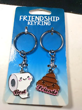 Friendship Keyrings Toilet Paper Poo Funny Humor picture