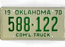 OKLAHOMA 1970 license plate 