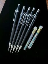 Vintage Mechanical Pencil PENTEL Japan P205 0.5mm Black Drafting Pencil Lot of 5 picture