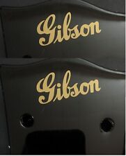 2, 1940s Style Gibson Headstock Logo, 5 Colors,  Die-Cut Vinyl, MADE IN USA picture