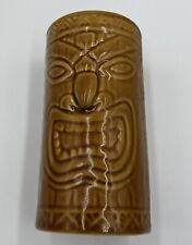Vintage 2000  Hawaiian Style Tiki Totem Ceramic Bar Glass picture