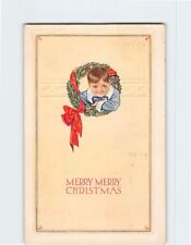 Postcard Merry Merry Christmas Embossed Card picture
