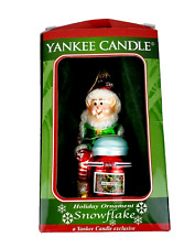 Yankee Candle Snowflake Holiday Ornament NWT picture