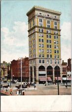 DAYTON, Ohio Postcard CONOVER BUILDING Street Scene c1900s Undivided Back UNUSED picture
