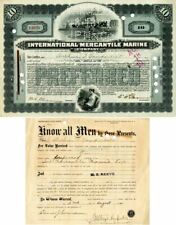International Mercantile Marine Co. signed by Arthur T. Vanderbilt - Co. that Ma picture