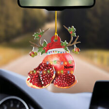 Personalized Fresh pomegranate Ornament, Pomegranate Christmas Ornament picture