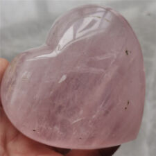 435g Natural Pink Rose Quartz Crystal Heart Healing  #888 picture