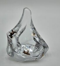 Vintage Crystal Iceberg With Brass Penguins, Made In Japan, 4