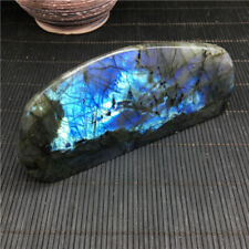 450g Super labradorite Polished furnishing articles Color flash Healing  X558 picture