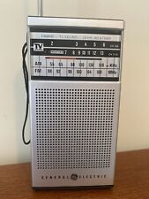 General Electric Transistor Radio Vintage  AM/FM Weather TV Sound Model 7-2934A picture
