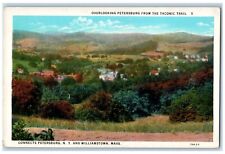 c1930's Overlooking Petersburg From The Taconic Trail Williamstown MA Postcard picture