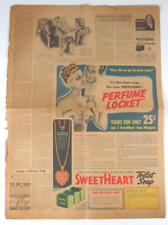 1939 Page Print Ad Perfume Locket Johnson & Johnson Band Aid picture