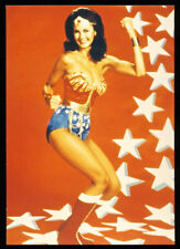 1980S WONDER WOMAN Vintage LYNDA CARTER Photo Postcard PYRAMID Made in ENGLAND picture