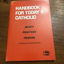 Handbook For Today’s Catholic, Vintage 1978 Holy Devotional Booklet. picture