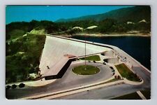 NC-North Carolina, Fontana Dam and the Observation Building, Vintage Postcard picture
