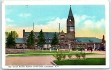 Postcard - Union pacific Station, Street Side, Cheyenne, Wyoming picture