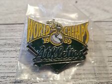 Oakland Athletics A's 1989 World Champions SF Giants Lapel Hat Pin Baseball MLB picture