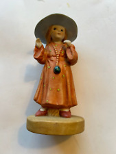 Enesco Vintage Ceramic Girl Figurine Signed 1979 AS Good as Day Made, 5 Inches picture