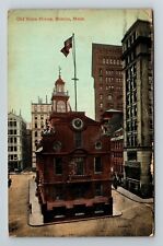 Boston MA-Massachusetts, Old State House Vintage Souvenir Postcard picture