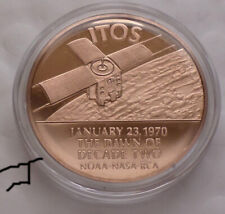 RCA Defense Electronics Weather Satellites ITOS - TIROS I Proof Bronze Medal picture