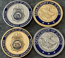 DEA TASK FORCE OFFICER - VINTAGE Generic RETIRED set SUPER RARE Challenge coin picture