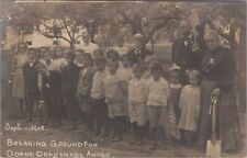 Breaking Ground for Doane Orphanage Annex Springfield 1908 RPPC Photo Postcard picture