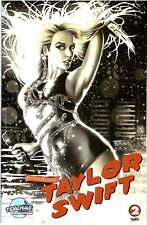 Female Force: Taylor Swift #2 Bill Mckay B&W Art Only Foil Trade Ltd to 50 NM picture