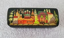 Vintage Russian Lacquer Box Kholui USSR Soviet Russia Town of Uglich Miniature picture