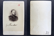 Général von Roeder Vintage CDV Albumen Print. CDV, albu print picture