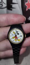 RARE vintage Lorus mickey mouse watch  black link  V247 0290. -  picture