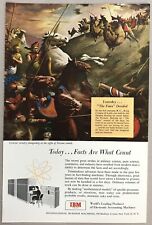 Vintage 1954 Original Print Advertisement Full Page - IBM Facts Are What Count picture