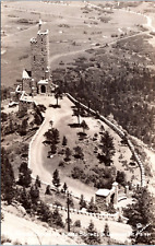 RPPC Will Rogers Shrine Rugged Sentinel, Cheyenne Mtn Colorado- Sanborn Postcard picture