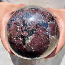 3500g Natural Garnet Sphere Quartz Crystal Mineral Reiki Healing picture