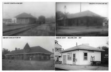 4 Train Depots Cedar Falls Council Bluffs Malvern Mt Pleasant  IA RPPC Postcards picture